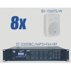 Zestaw ST-2350BC/MP3+FM+BT + 8x BS-1060TS/W